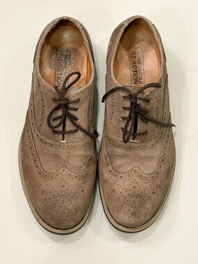 Kenneth Cole Reaction Rogue Trip suede wingtip Oxfords, 9.5 M